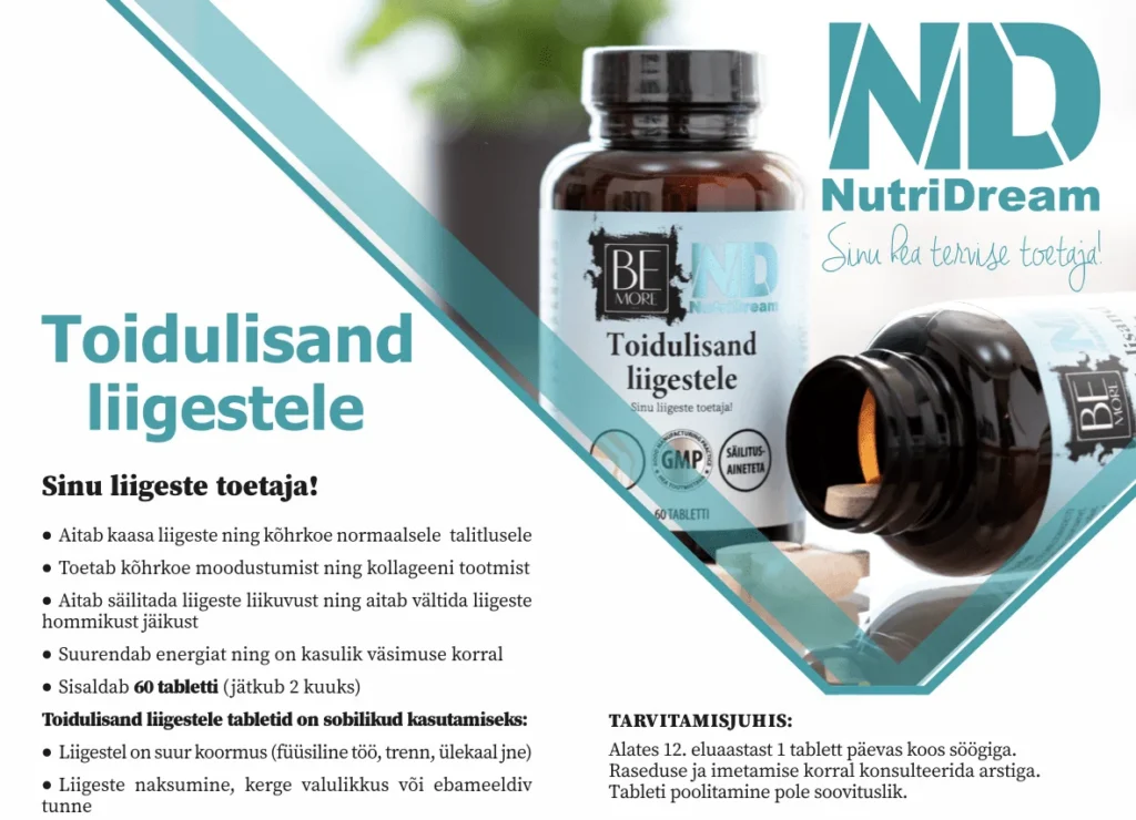 Liigeste toidulisandi info